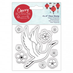 Clear Stamps - Cherry Blossom Cranes